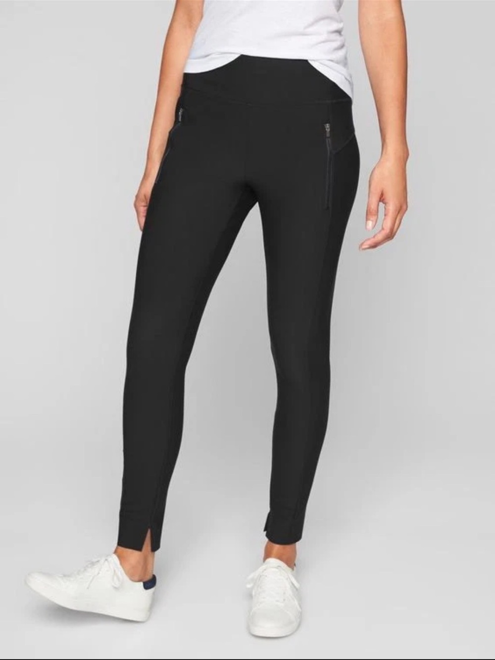 Athleta Stellar Tights XXS Black Zip Pocket Pants